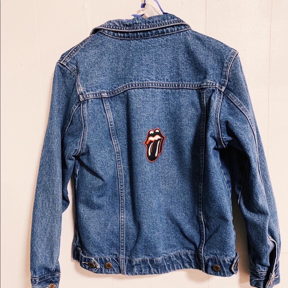 Jean Jacket w/ rolling stones patch